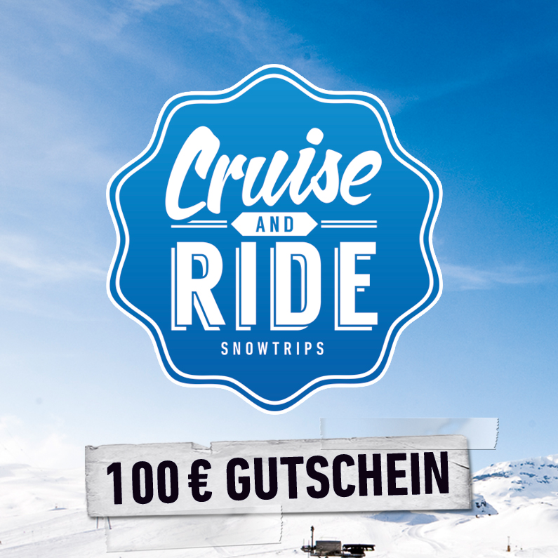 Geschenkgutschein Cruise & Ride – 100 €